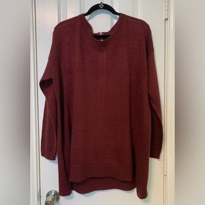 Very J High Low Front Split Sweater